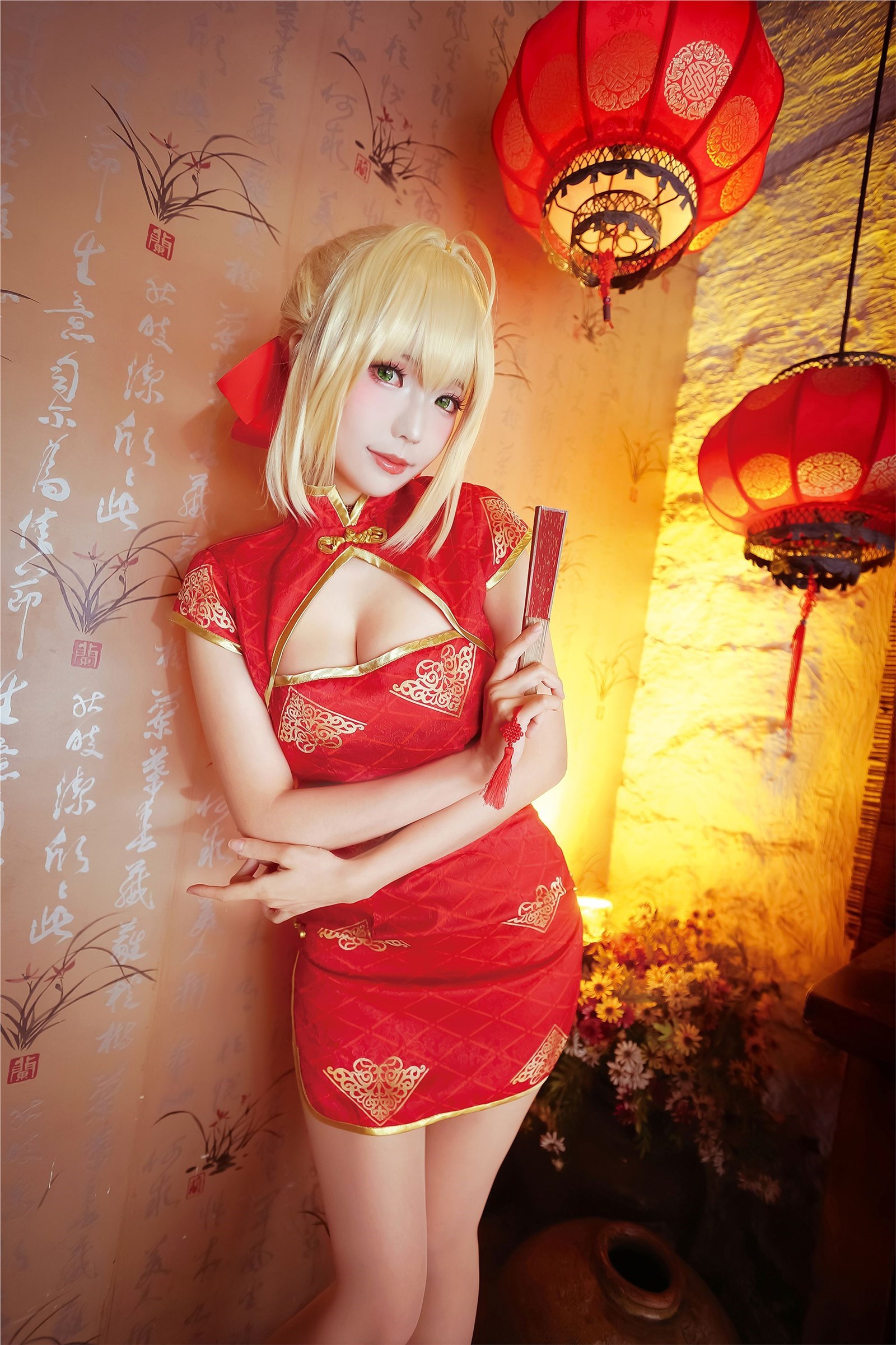 ElyEE sub - NO.061 saber red cheongsam(17)